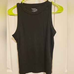 $4/24 Time and Tru Black Ribbed Tank Top
